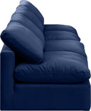 Indulge - Velvet 4 Seat Modular Armless Sofa - Meridian Furniture - Stationary Sectionals - Elite Enclave Home