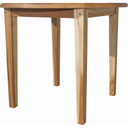 36" x 36" x 30" Rounded Solid Wood Outdoor Dining Table - Natural