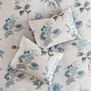 Zennia - King 7 Piece Printed Comforter Set With Throw Blanket - Blue
