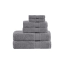 Organic - 6 Piece Towel Set - Charcoal - Madison Park - Towel Sets - Elite Enclave Home