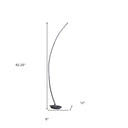 Arc LED Floor Lamp - Silver And Soft White - HomeRoots - Floor Lamps - Elite Enclave Home