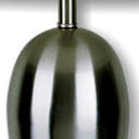 29" Metal Urn Table Lamp With White Classic Empire Shade - Nickel