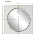 Cyprus - Square Mirror - White