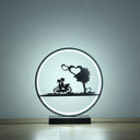 13" Bedside LED Table Lamp - Black