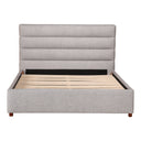 Takio - Queen Bed - Gray - Moe's Home Collection - Upholstered Beds - Elite Enclave Home