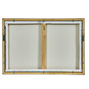 Folded Hills - Framed Landscape Art - Yellow