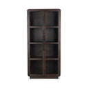 Rogers - Solid Wood Tall Cabinet - Brown