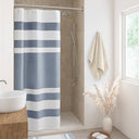 Spa Waffle - 36" x 72'' Shower Curtain With 3M Treatment - Dark Blue - Madison Park - Shower Curtains - Elite Enclave Home
