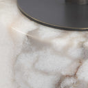 Brunson - White Marble Drink Table - Bronze / White - Uttermost - Accent Tables - Elite Enclave Home