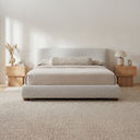 Beau - King Storage Bed - Speckled Light Gray - Moe's Home Collection - Storage Beds - Elite Enclave Home