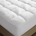 Dream Puff - Overfilled Down Alternative Queen Mattress Pad - White