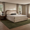 Camilla - Queen Bed - Oat / White / Beige - Moe's Home Collection - Upholstered Beds - Elite Enclave Home