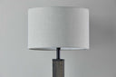 Wood Monument Table Lamp - Black