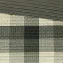 Ridge - 6 Piece Full Reversible Herringbone Coverlet Set - Gray
