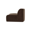 Naomi - Concave Sofa - Dark Brown - Moe's Home Collection - Stationary Sofas - Elite Enclave Home