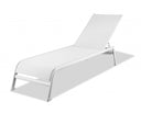 Indoor Outdoor Chaise Lounge (Set of 2) - White And Chrome