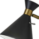 Asymmetrical Diabolo Metal Desk Lamp - Black