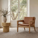 Corey - Side Table Rustic - Oak / Natural - Moe's Home Collection - Side Tables - Elite Enclave Home