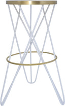 Mercury - Iron Bar Stool - Meridian Furniture - Bar Height (28" - 30") - Elite Enclave Home