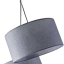 Three Light Tree Floor Lamp With Gray Solid Color Drum Shade - Black - HomeRoots - Floor Lamps - Elite Enclave Home