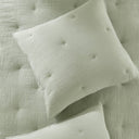 Breeze - Gauze Embroidered Euro Sham - Sage - Harbor House Blue - Coverlet & Shams - Elite Enclave Home