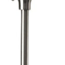 Tailored Metal Torchiere With Bright Illumination - Satin Steel - HomeRoots - Floor Lamps - Elite Enclave Home
