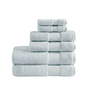 Turkish - 6 Piece Bath Towel Set - Light Blue - Madison Park Signature - Towel Sets - Elite Enclave Home
