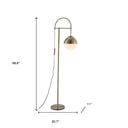 Crossed Floor Lamp - White And Brushed Bronze - HomeRoots - Floor Lamps - Elite Enclave Home