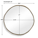 Lowen - Round Mirror - Brass