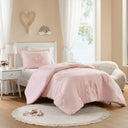Gracie - Twin Floral Reversible Duvet Cover Set - Pink - Intelligent Design Kids - Duvet Covers & Shams - Elite Enclave Home