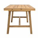 Solid Wood Outdoor Dining Table - Natural