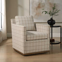 Basie - Casual Linen Swivel Chair - White - Uttermost - Swivel Chairs - Elite Enclave Home