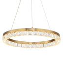 Segovia - Round Crystal LED Chandelier - Gold
