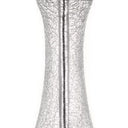 Glass And Steel Table Lamps (Set of 2) - Silver White