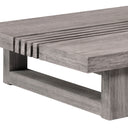 Solid Wood Outdoor Coffee Table - Gray