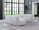 Miramar - 4 Piece Modular Sectional - Meridian Furniture - Stationary Sectionals - Elite Enclave Home