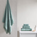 Adrien - 6 Piece Towel Set - Teal - Madison Park Essentials - Towel Sets - Elite Enclave Home
