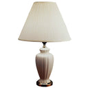 Bedside Table Lamp With Off-White Empire Shade - Gold