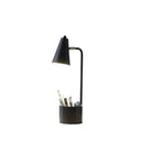 Desk Table Lamp With Black Cone Shade - Black