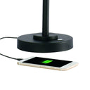 LED Adjustable Desk Lamp - Matte Black And Antiqued Brass