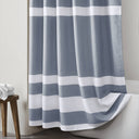 Spa Waffle - 72" x 84" Shower Curtain With 3M Treatment - Dark Blue - Madison Park - Shower Curtains - Elite Enclave Home