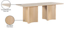 Corvina - Oak Veneer Dining Table - Meridian Furniture - Dining Tables - Elite Enclave Home