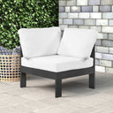 Meridian Nizuc Outdoor Patio Corner Chair – modular design with waterproof fabric cushions and aluminum frame