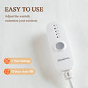Nonwoven - Twin Heated Mattress Pad - White - Beautyrest - Heated Mattress Pads - Elite Enclave Home