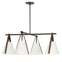 Reins - Accent Straps 4 Light Chandelier - Black
