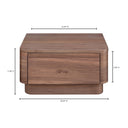 Round Off - Nightstand - Dark Brown - Moe's Home Collection - Accent Nightstands - Elite Enclave Home