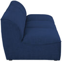 Miramar - 3 Seat Armless Modular Sofa - Meridian Furniture - Stationary Sectionals - Elite Enclave Home