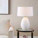 Avery - Glaze Table Lamp - White