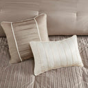 Trinity - California King Piece Comforter (Set of 7) - Taupe