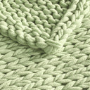 Chunky Double Knit - Handmade Throw - Sage Green - Madison Park - Throws - Elite Enclave Home